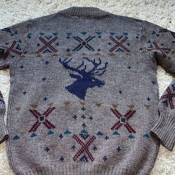 Vintage Boston Traders Sweater  100% Pure Wool  Small - Picture 11 of 14